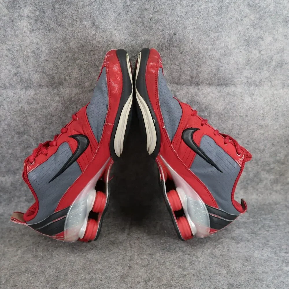 Nike Shoes Womens 8 Athletic Trainers Shox Sneakers Vintage Sport Red Grey Low
